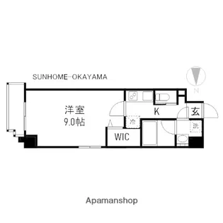 W NAKASANGE【6階】の間取り