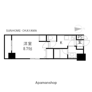 柳町CORAL【3階】の間取り