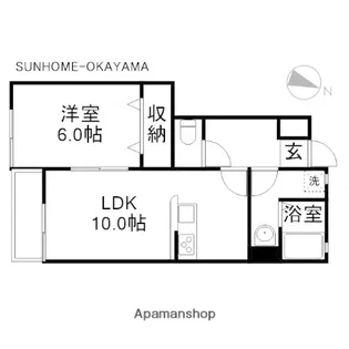 フォレスト備前原A(東)棟【1階】の間取り