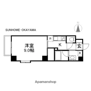 カーサオランダ通り【6階】の間取り