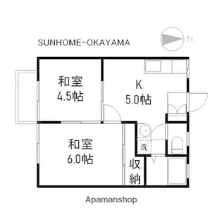 ハニーハイツⅡ【3号室】の間取り
