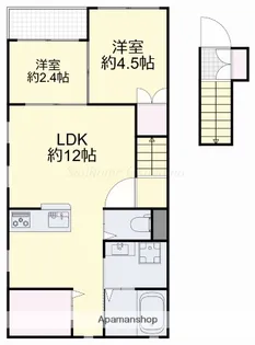 シャガールB【2階】の間取り
