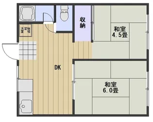 京山小坂コーポ【1階】の間取り