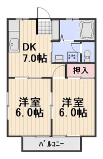 ファミーユコスモ【102号室】の間取り