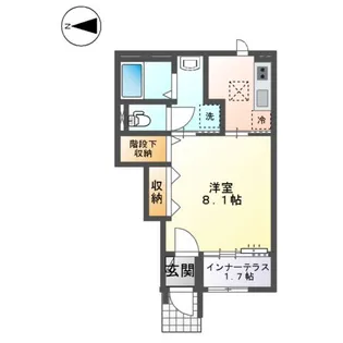 ルミエールⅡ【1階】の間取り