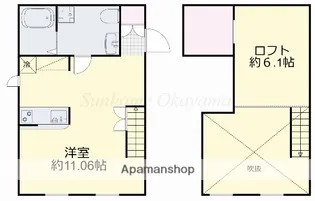 プリマガーデン岡山 弐番館【2階】の間取り