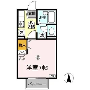 ナウ・ビラージュ【1階】の間取り