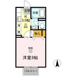 メゾンたちばな A棟【2階】の間取り