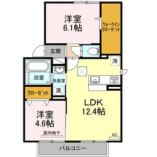 D−room当新田【1階】の間取り