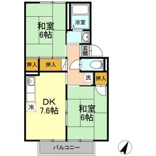 ヴェント【2階】の間取り