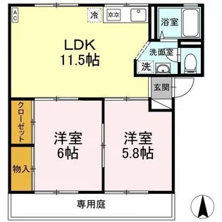 シートピア【1階】の間取り