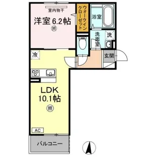 パームツリーC【3階】の間取り