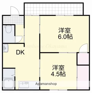 岡山県岡山市南区福富中2丁目【一戸建】の間取り
