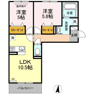 メゾンOTC【2階】の間取り