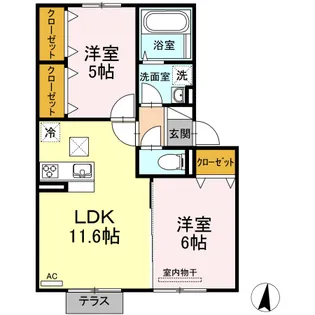 メゾンOTC【1階】の間取り