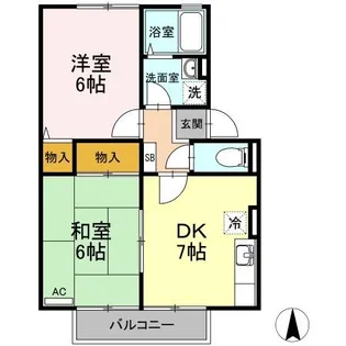 ラ・モール津島【2階】の間取り