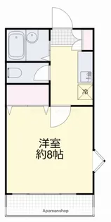 原宿コーポ【1F号室】の間取り
