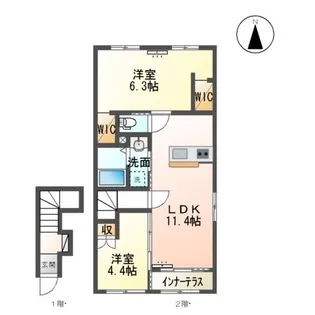 ジョリ【2階】の間取り