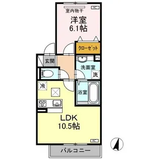 フルーレ A棟【1階】の間取り