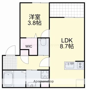 REGALE 船頭町【1階】の間取り