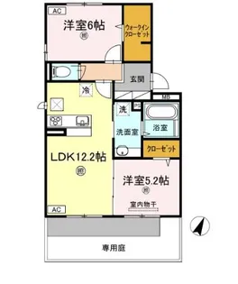 アコール ジェンテ B棟【102号室】の間取り