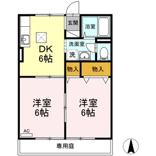 アミスター【1階】の間取り