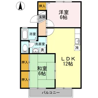 エトワール津島 B棟【2階】の間取り