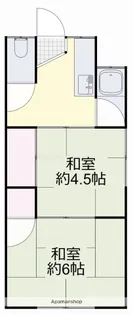 ことぶき荘 B棟【1階】の間取り