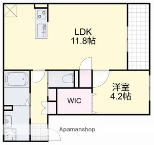 REGALE SHINE福富西【1階】の間取り
