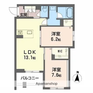 セレーノ野田【2階】の間取り