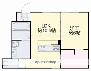 GRATIA【103号室】の間取り