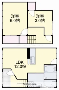 岡山県岡山市南区福富東2丁目【一戸建】の間取り