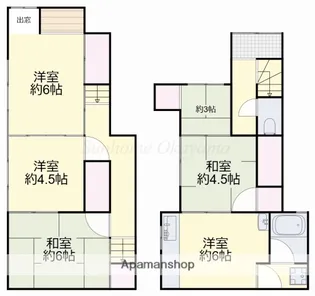 岡山県岡山市北区天瀬南町【一戸建】の間取り