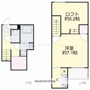 ADC高島駅南GLEE【2階】の間取り
