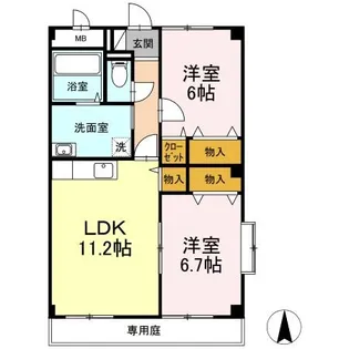 PLEIADES C棟【1階】の間取り