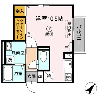ユースレジデンス【2階】の間取り