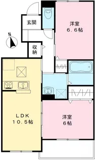 ユアメゾン益野 B【103号室号室】の間取り