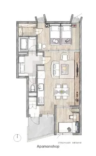 ETENA中仙道西【3階】の間取り