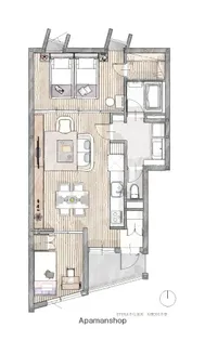ETENA中仙道西【2階】の間取り