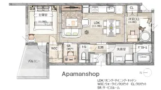ETENA中仙道西【210号室】の間取り