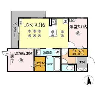 アネックスV【2階】の間取り