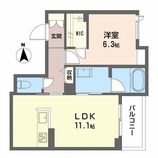 アメリス【3階】の間取り