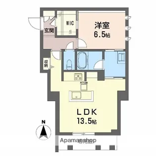 ユーグレイス東島田【1階】の間取り