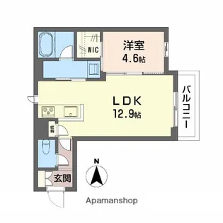 ユーグレイス東島田【2階】の間取り