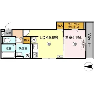 タウン清心【3階】の間取り