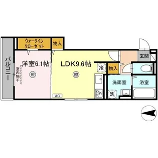 タウン清心【3階】の間取り