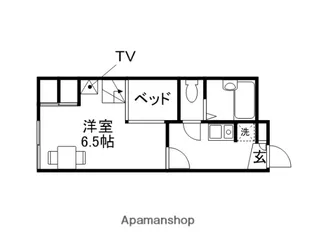 MAISON DE ROMS伊島【104号室】の間取り