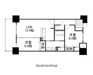 アルファスマート西川緑道公園【402号室】の間取り