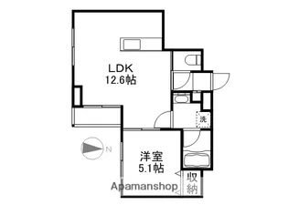 アーバン富田町【5階】の間取り