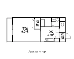 コザックス【4階】の間取り